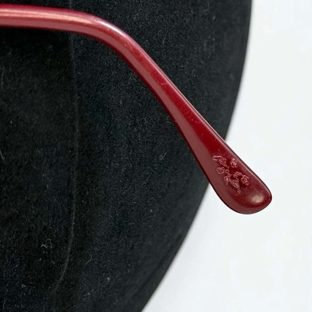VTG Laura Ashley Brocade Wine Gold Pink Eyeglass FRAME ONLY Japan 52-17 140